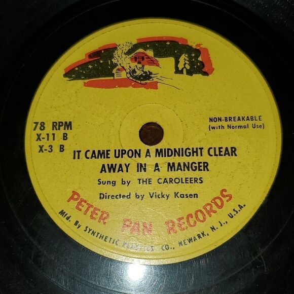 Vtg Peter Pan Records Winter Wonderland It came upon a Midnight Clear Vinyl - Picture 7 of 7
